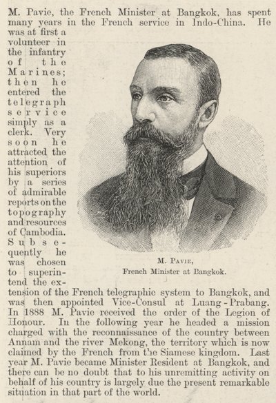 M Pavie, ministre français à Bangkok - English School