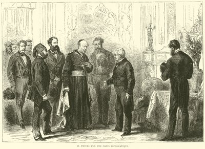 M. Thiers et le corps diplomatique, mars 1871 - English School