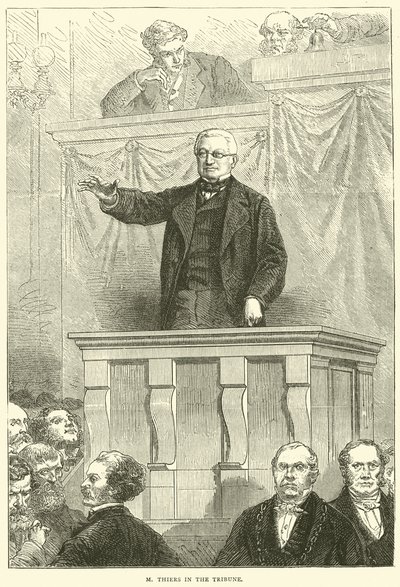 M. Thiers à la tribune, 1871 - English School