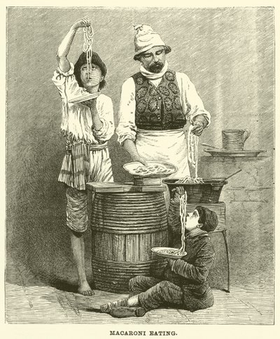 Manger des macaronis - English School