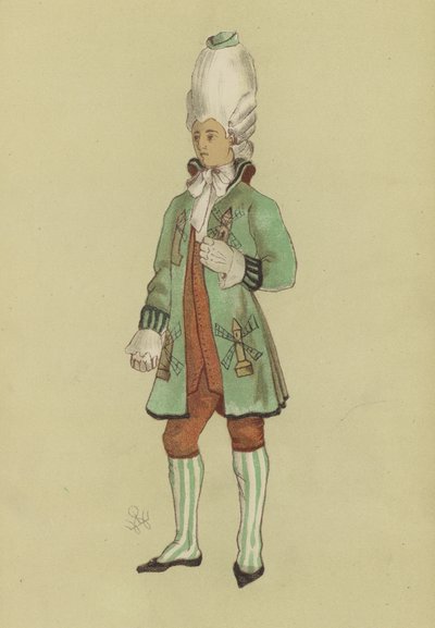 Macaroni du règne de George III - English School