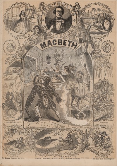Macbeth, une des chansons comiques de Sam Cowell - English School