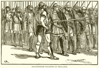 Soldats macédoniens en phalange - English School