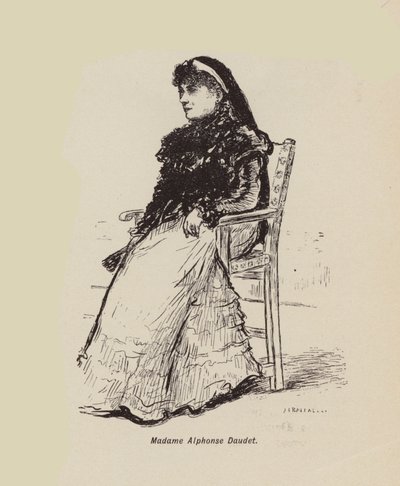 Madame Alphonse Daudet (litho) - English School