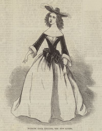 Madame Anna Thillon, la Nouvelle Chanteuse - English School