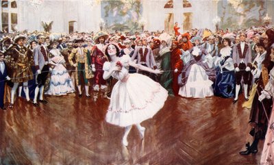 Madame Pavlova assistant à un bal costumé au Savoy - English School