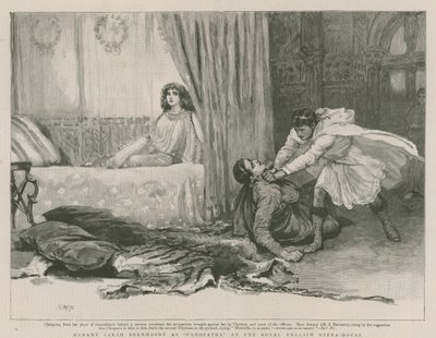 Madame Sarah Bernhardt en Cléopâtre à l