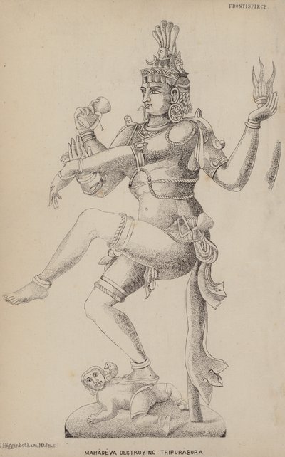 Mahadeva détruisant Tripurasura - English School