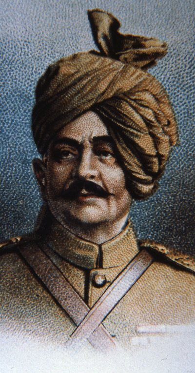 Maharajah Sir Pertab Singh, colonel des lanciers de Jodhpur - English School