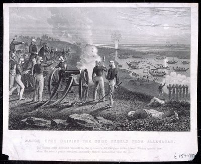 Le Major Eyre chassant les rebelles d