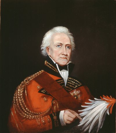 Major général Sir David Ochterlony Bt (1758-1825) vers 1816 - English School