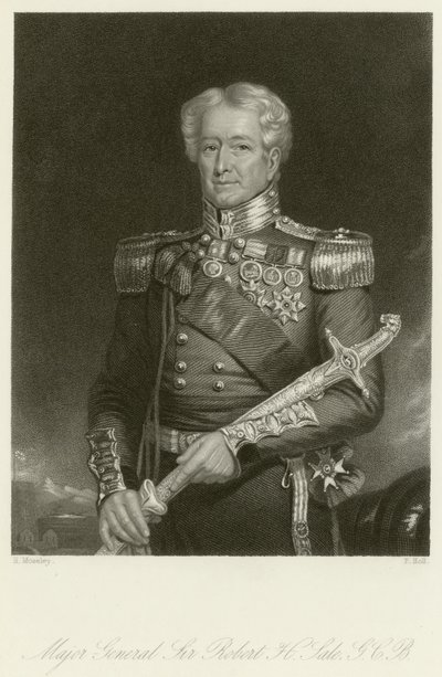 Major Général Sir Robert H Sale - English School