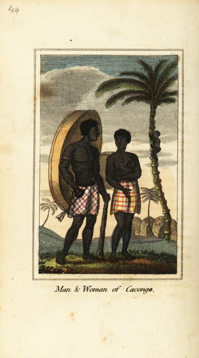 Homme et femme de Cacongo, sur la côte de Loango - English School