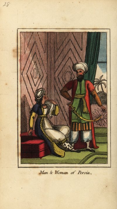 Homme et femme de Perse - English School