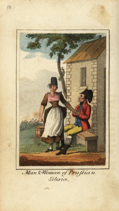 Homme et femme de Silésie prussienne - English School