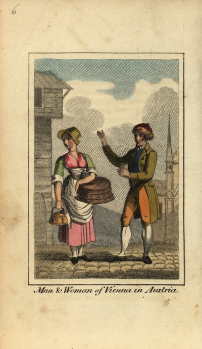 Homme et femme de Vienne, Autriche - English School