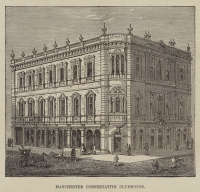 Club conservateur de Manchester (gravure) - English School