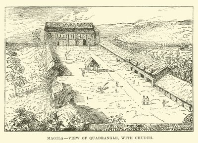 Mangila, vue du Quadrilatère, avec Église - English School