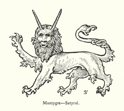 Mantygre, Satyral (gravure) - English School