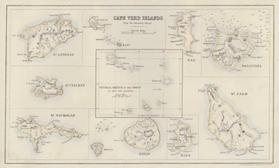 Carte : Îles du Cap-Vert, d
