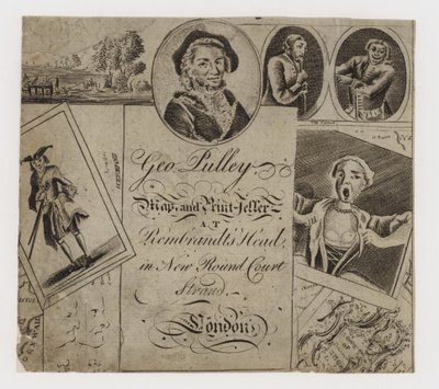 Libraire et imprimeur de cartes, George Pulley, carte de visite - English School