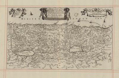 Carte de Canaan, ou la Terre Sainte - English School