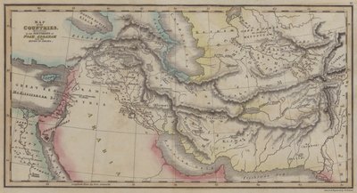 Carte des Pays, mentionnés dans les Histoires de Noé, Abraham et les Rois d