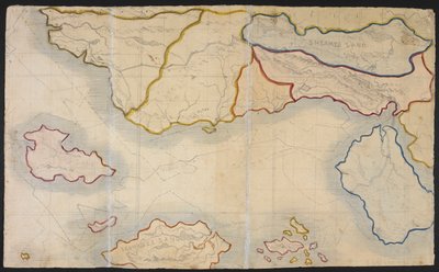 Carte de Verdopolis, ou Glass Town; une terre imaginaire, illustration de 