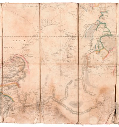 Carte de la région du Congo, d