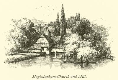 Église et moulin de Mapledurham - English School