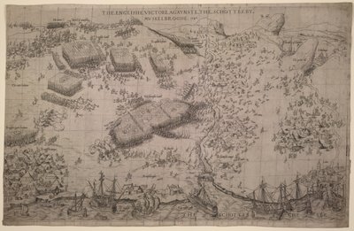 Maps.C.C.5.a.409 La Bataille de Pinkie, vers 1547-48 - English School