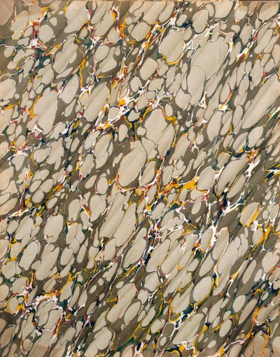 Papier marbré, années 1950 - English School
