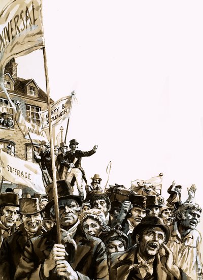 Marche pour le suffrage - English School
