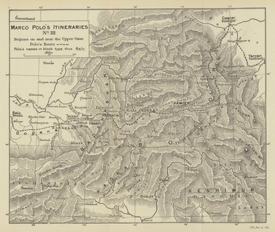 Les itinéraires de Marco Polo No III (litho) - English School
