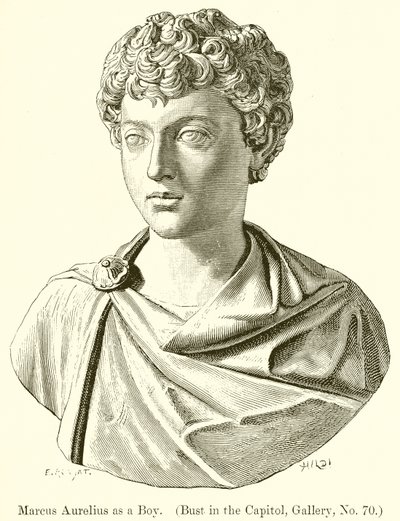 Marc Aurèle enfant (Buste au Capitole, Galerie, No. 70) - English School
