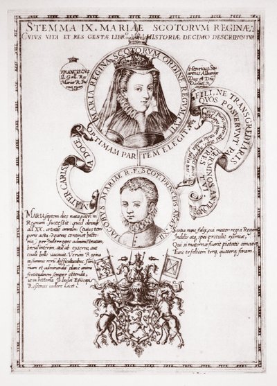 Mariae Scotorum Regina et son fils, le roi Jacques - English School