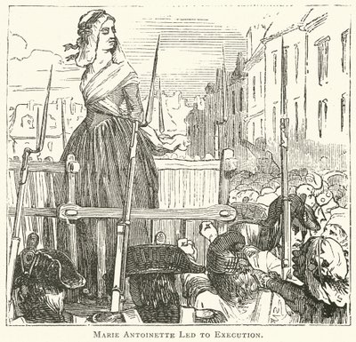 Marie-Antoinette conduite à l