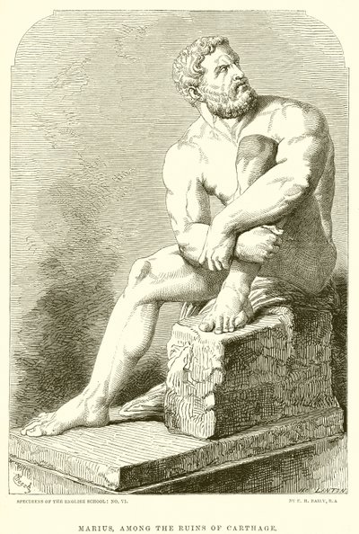 Marius parmi les ruines de Carthage - English School
