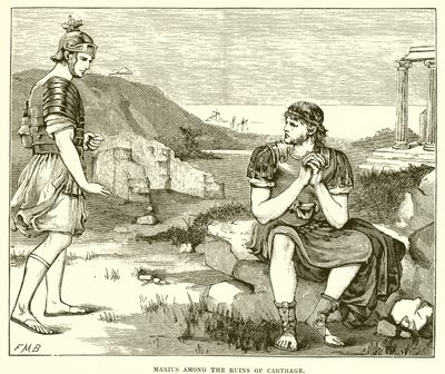 Marius parmi les ruines de Carthage - English School