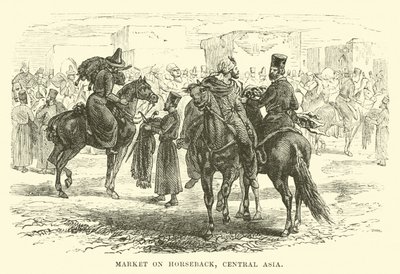 Marché à cheval, Asie centrale - English School