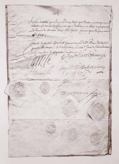 Contrat de mariage de Charles I - English School