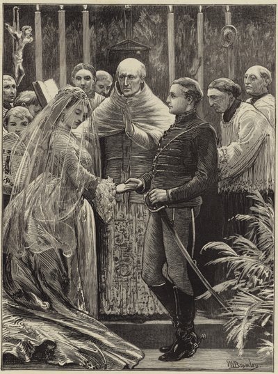 Mariage de Mlle Fox et du Prince Liechtenstein à la Pro-Cathédrale - English School