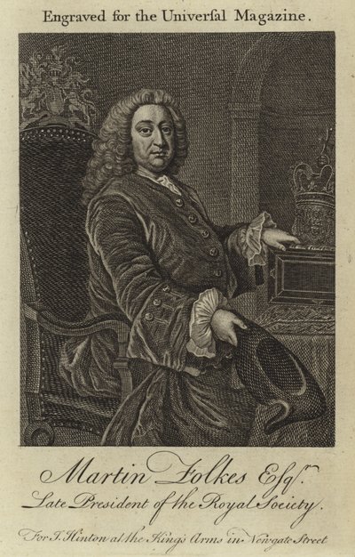 Martin Folkes Esq., ancien président de la Royal Society - English School