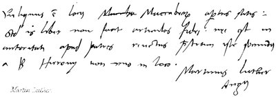 Martin Luther - English School