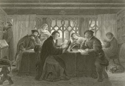 Martin Luther lisant la Bible - English School