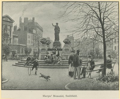 Mémorial des martyrs à Smithfield - English School