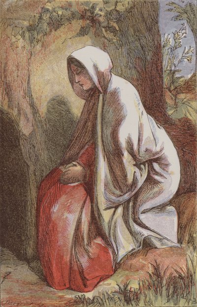 Marie-Madeleine dans le jardin - English School