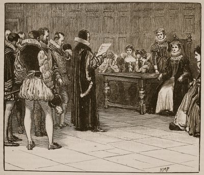 Marie Stuart recevant l