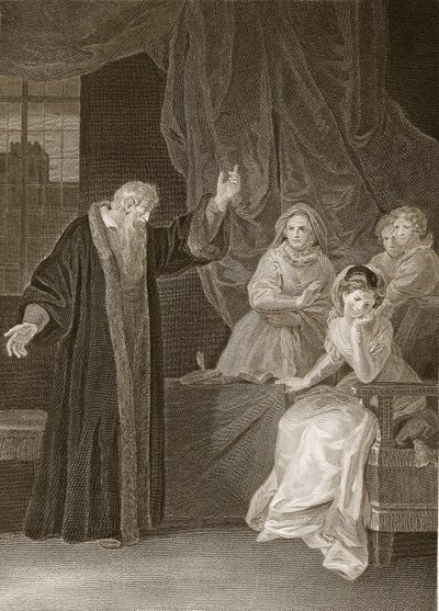 Marie Stuart réprimandée par Knox, illustration de L
