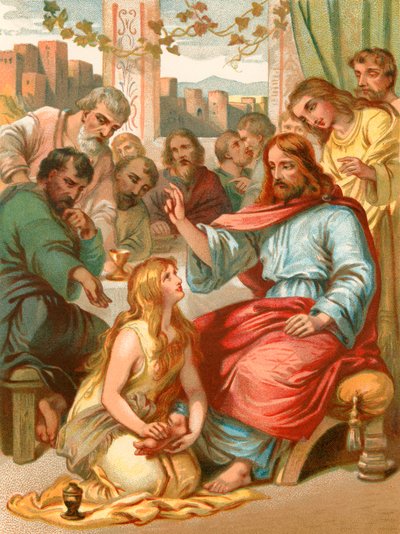 Marie lave les pieds de Jésus - English School